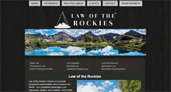 Desktop Screenshot of lawoftherockies.com